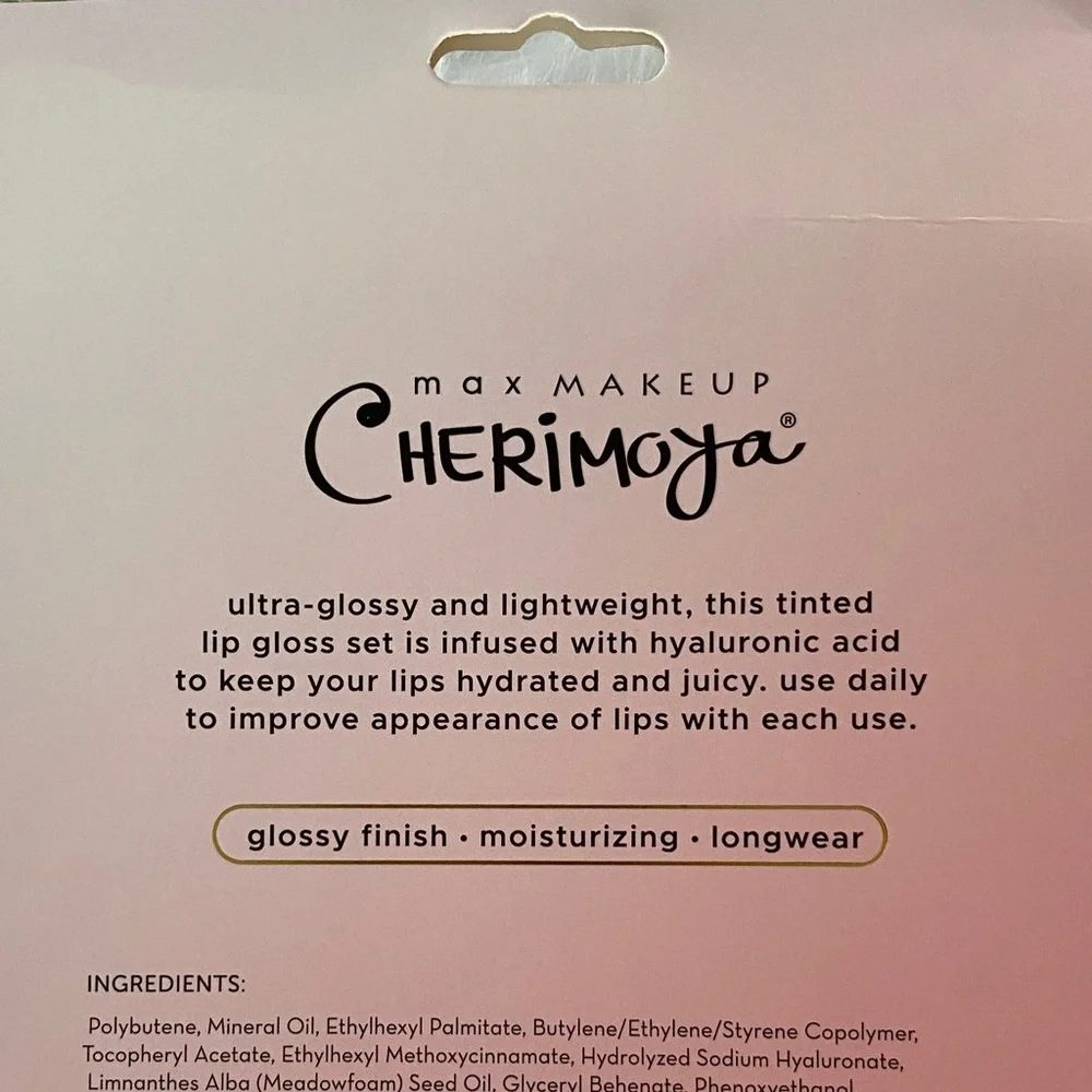 Cherimoya Lip Oil Trio —ultra moisturizing hyaluronic acid Gloss Set